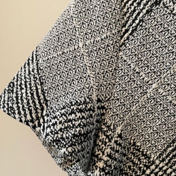 Calvin Klein Dress  - A line  - black/white herringbone pttn size 12 - Picture 3 of 6